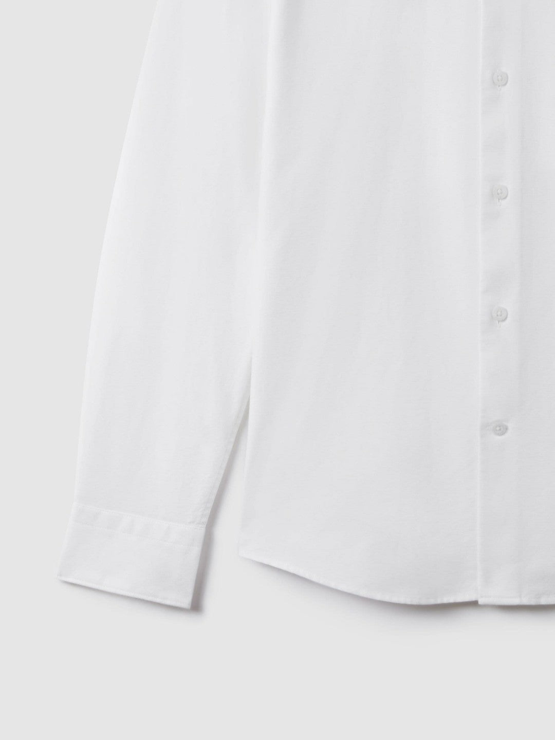 Slim-Fit Button-Down Collar Cotton Oxford Shirt White | Mens