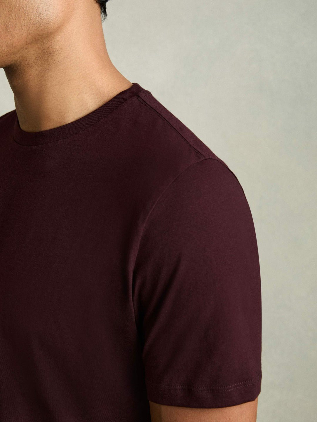 Cotton Crew Neck T-Shirt  | Mens