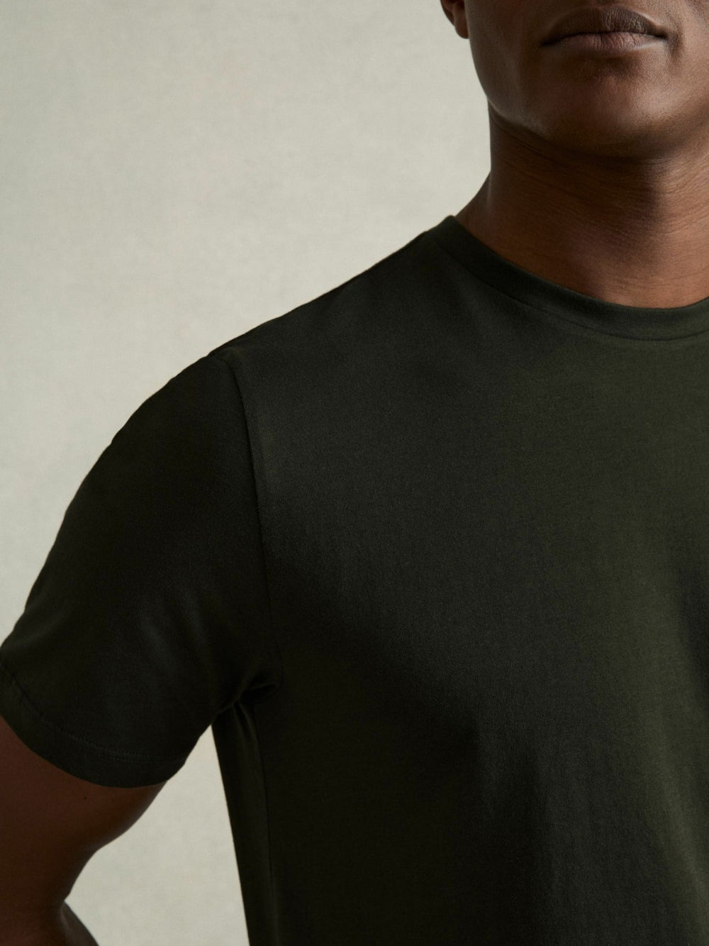 Cotton Crew Neck T-Shirt  | Mens