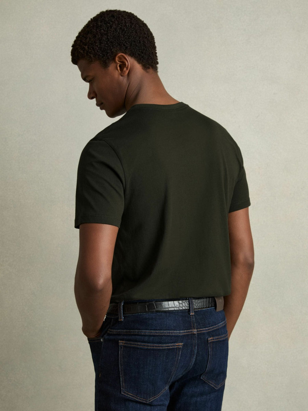 Cotton Crew Neck T-Shirt  | Mens