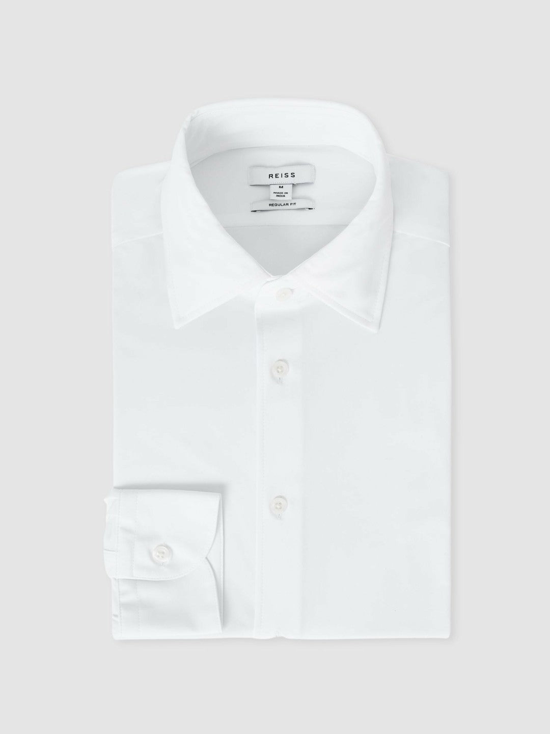 Regular Fit Button-Through Travel Shirt White | Mens