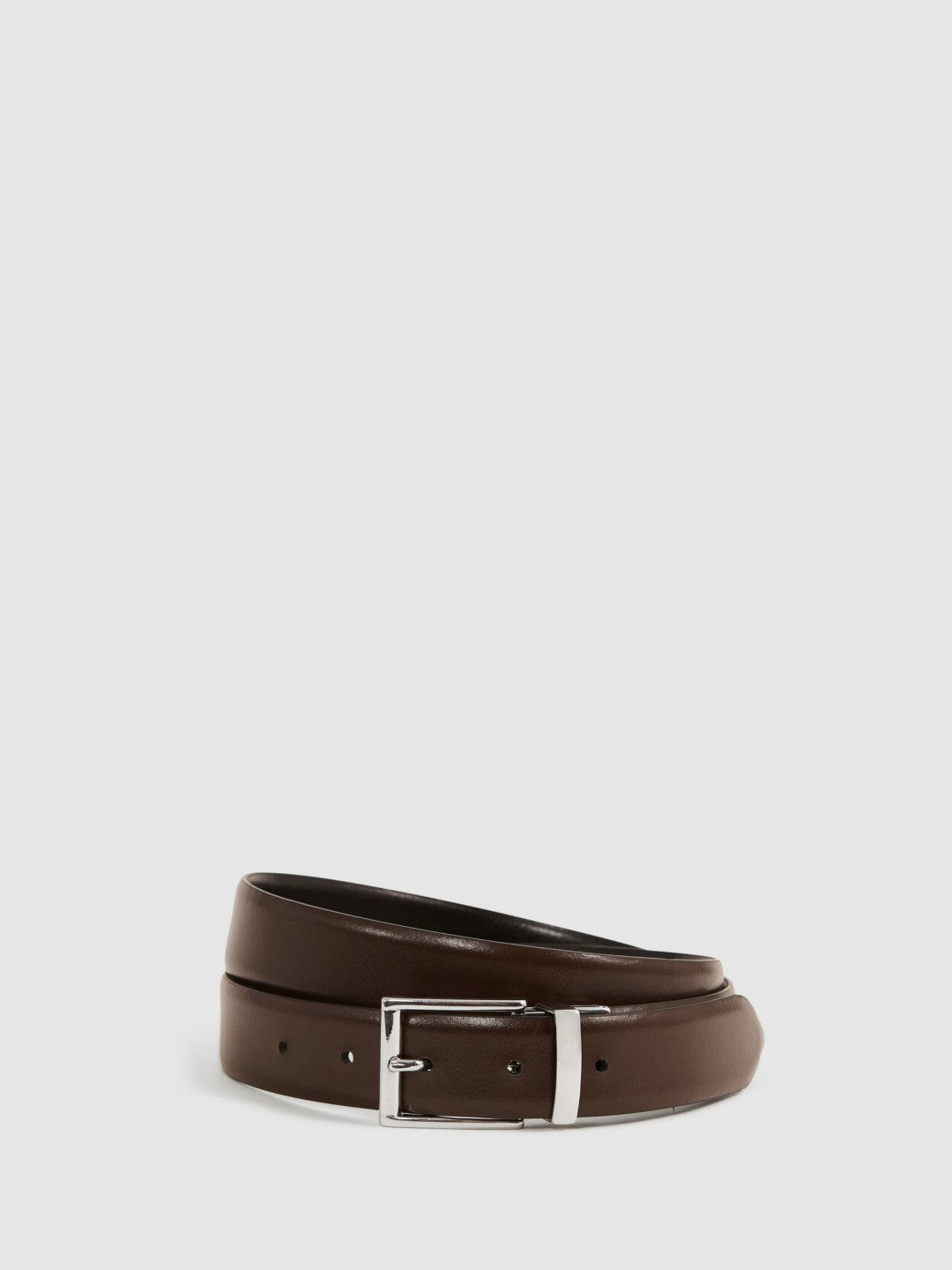 Reversible Leather Belt Black/Dark Brown | Mens