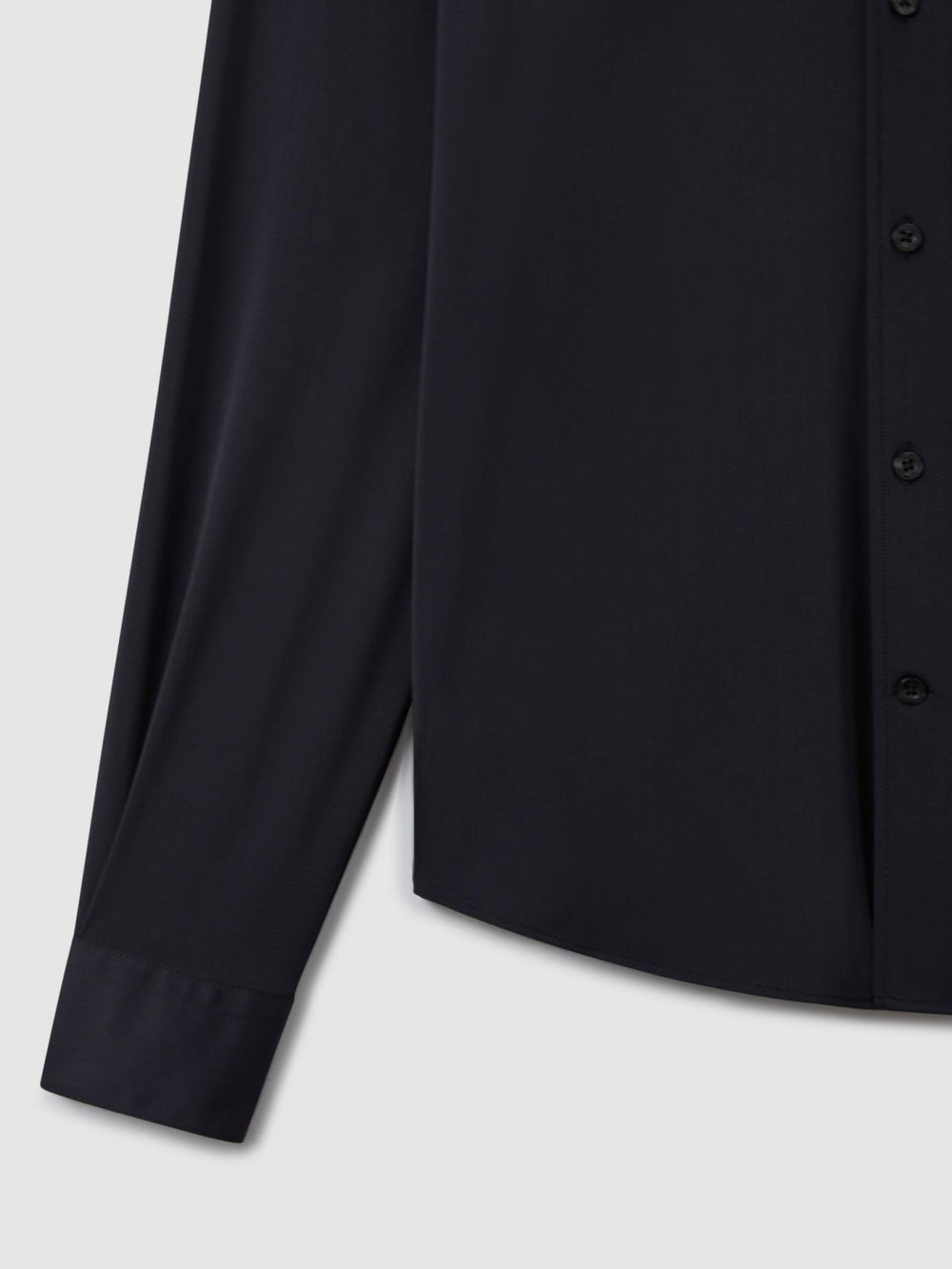Regular Fit Button-Through Travel Shirt Navy | Mens