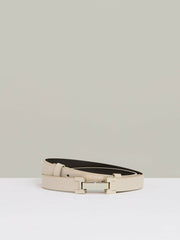 Leather Square Hinge Belt Stone | Womens