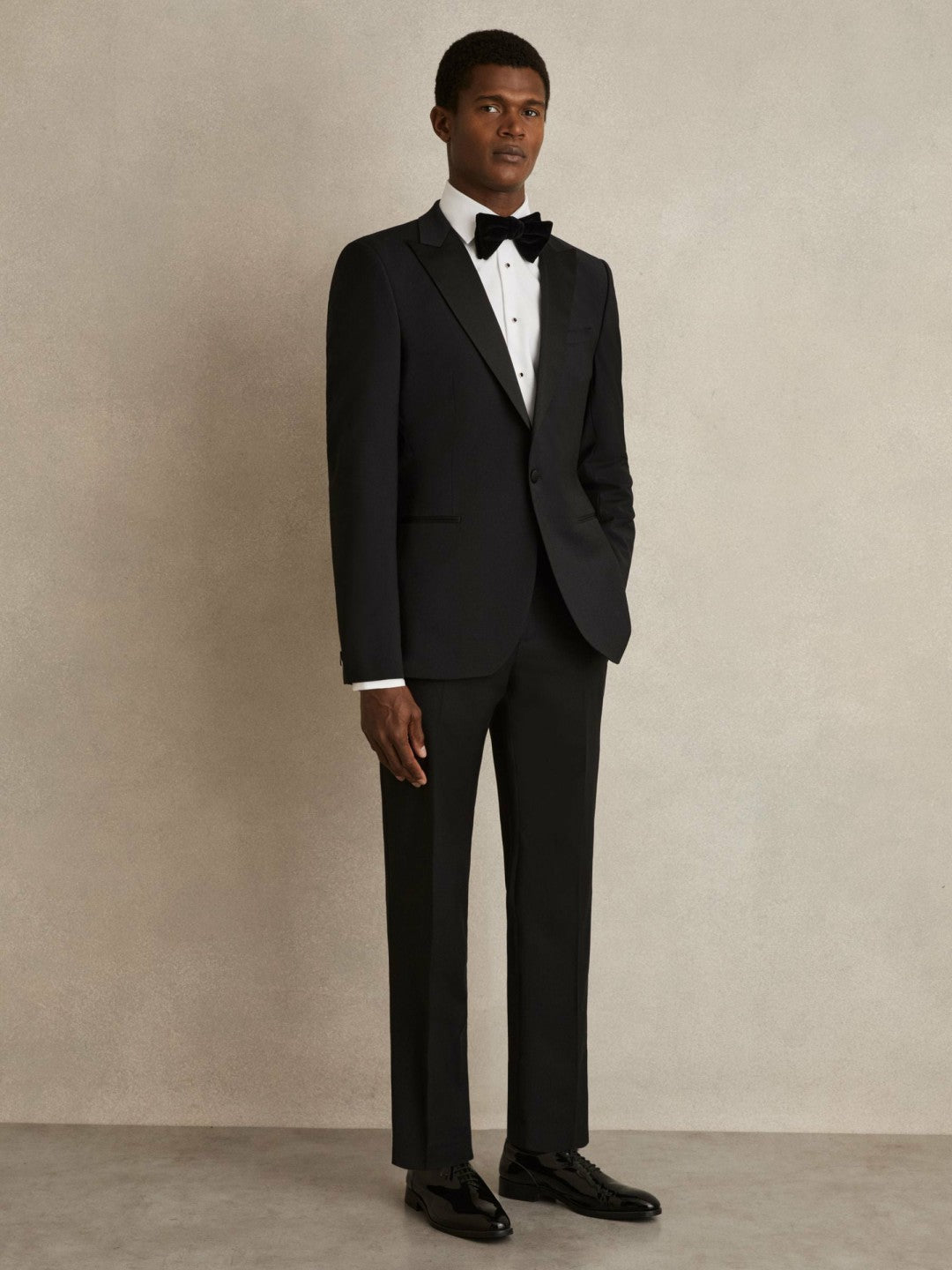 Slim Fit Cotton Marcella Tuxedo Shirt White | Mens