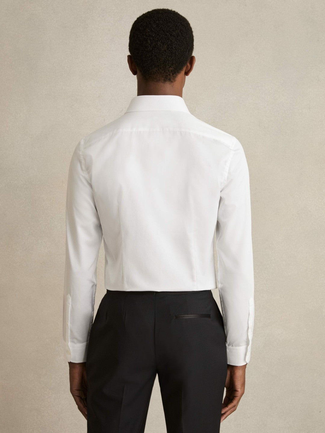 Slim Fit Cotton Marcella Tuxedo Shirt White | Mens