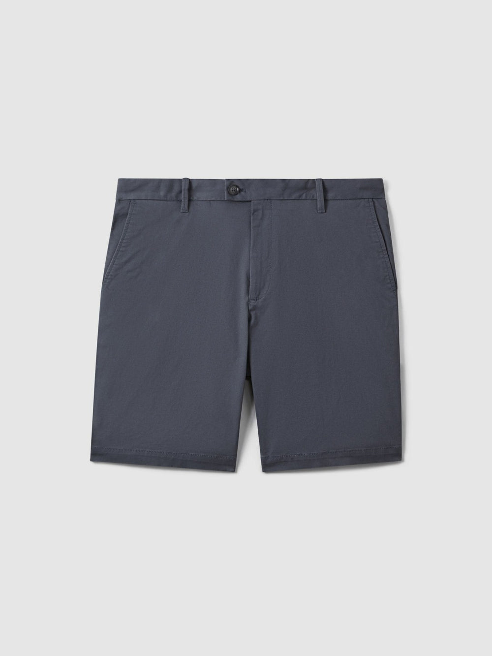 Cotton Chino Shorts with Stretch Airforce Blue | Mens