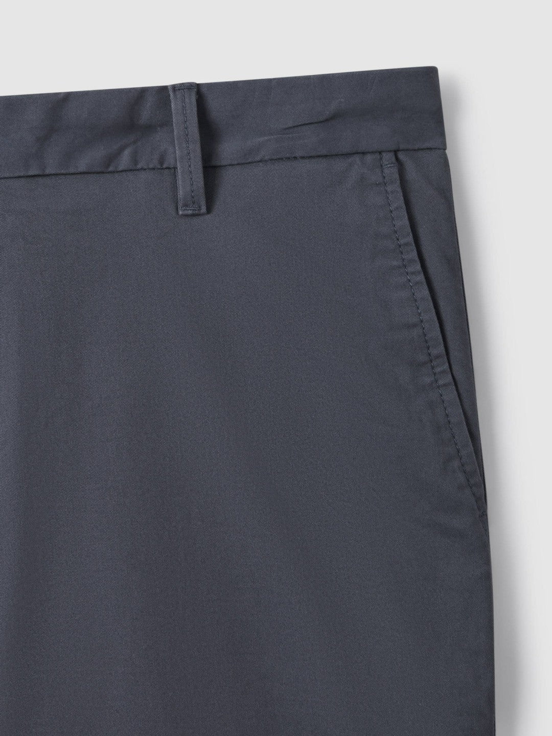 Cotton Chino Shorts with Stretch Airforce Blue | Mens