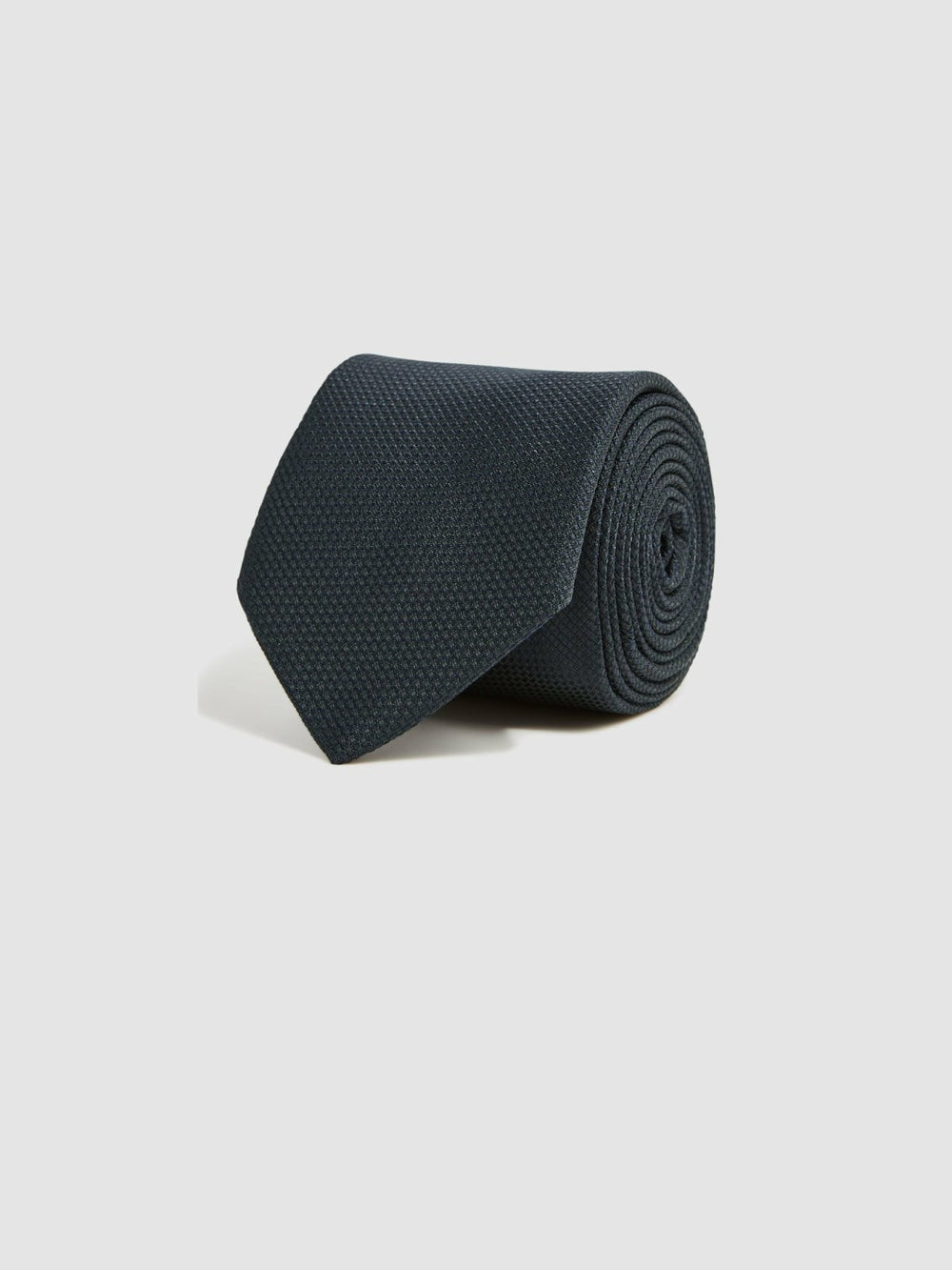 Textured Silk Blend Tie Navy | Mens