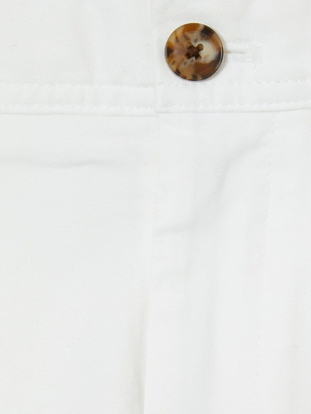 Slim Fit Washed Cotton Blend Chinos White | Mens