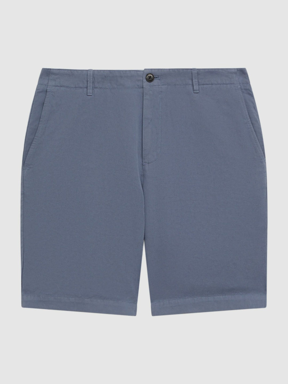Cotton-Linen Blend Shorts Airforce Blue | Mens