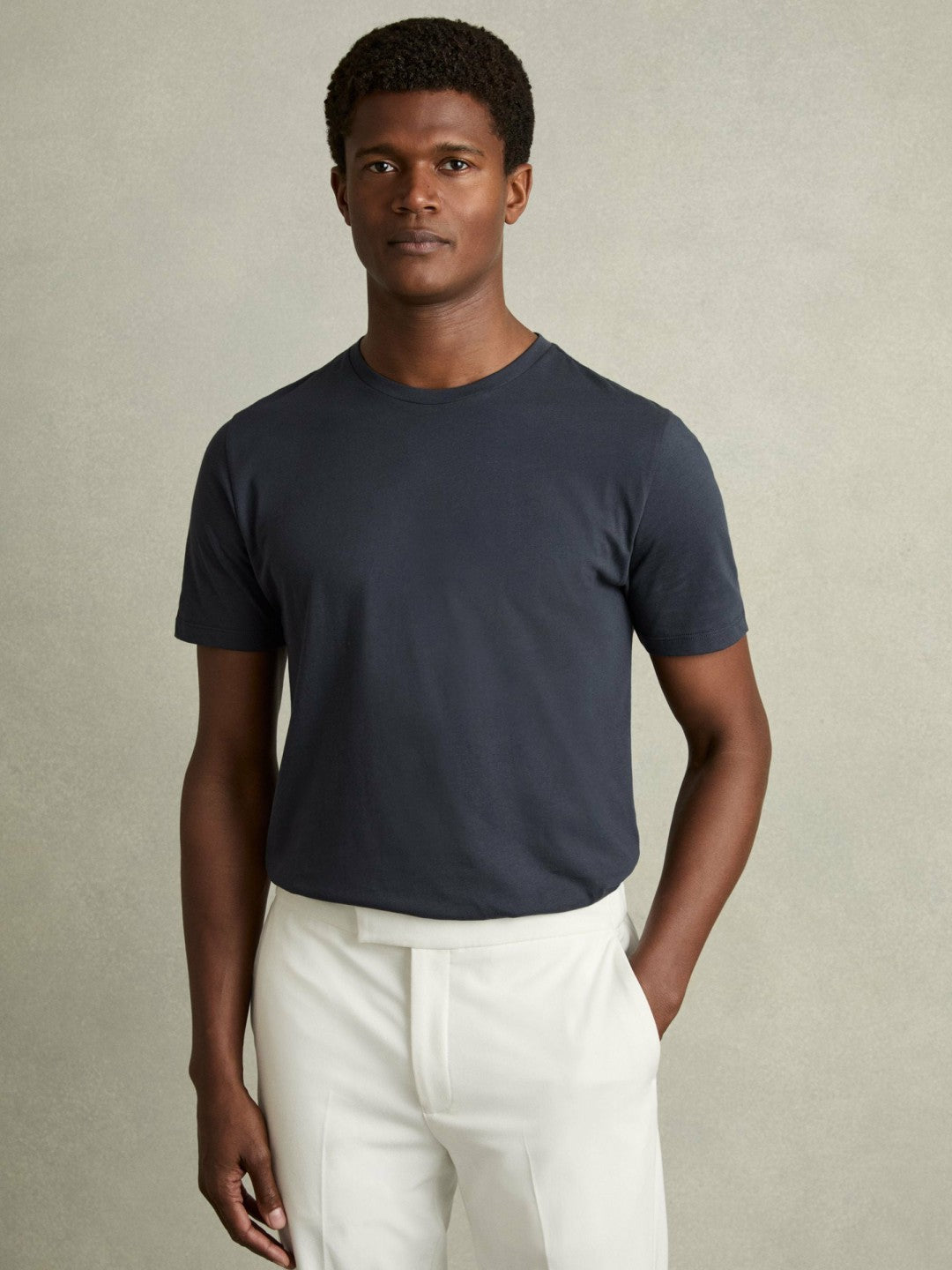 Cotton Crew Neck T-Shirt  | Mens