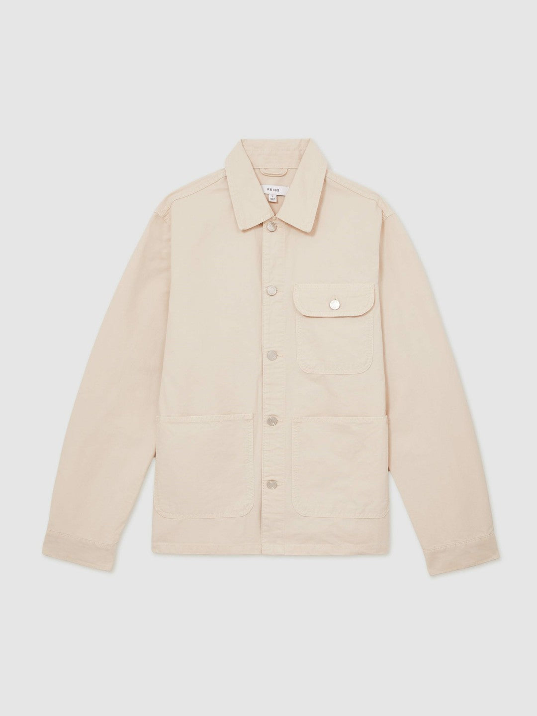 Cotton Worker Jacket Stone | Mens