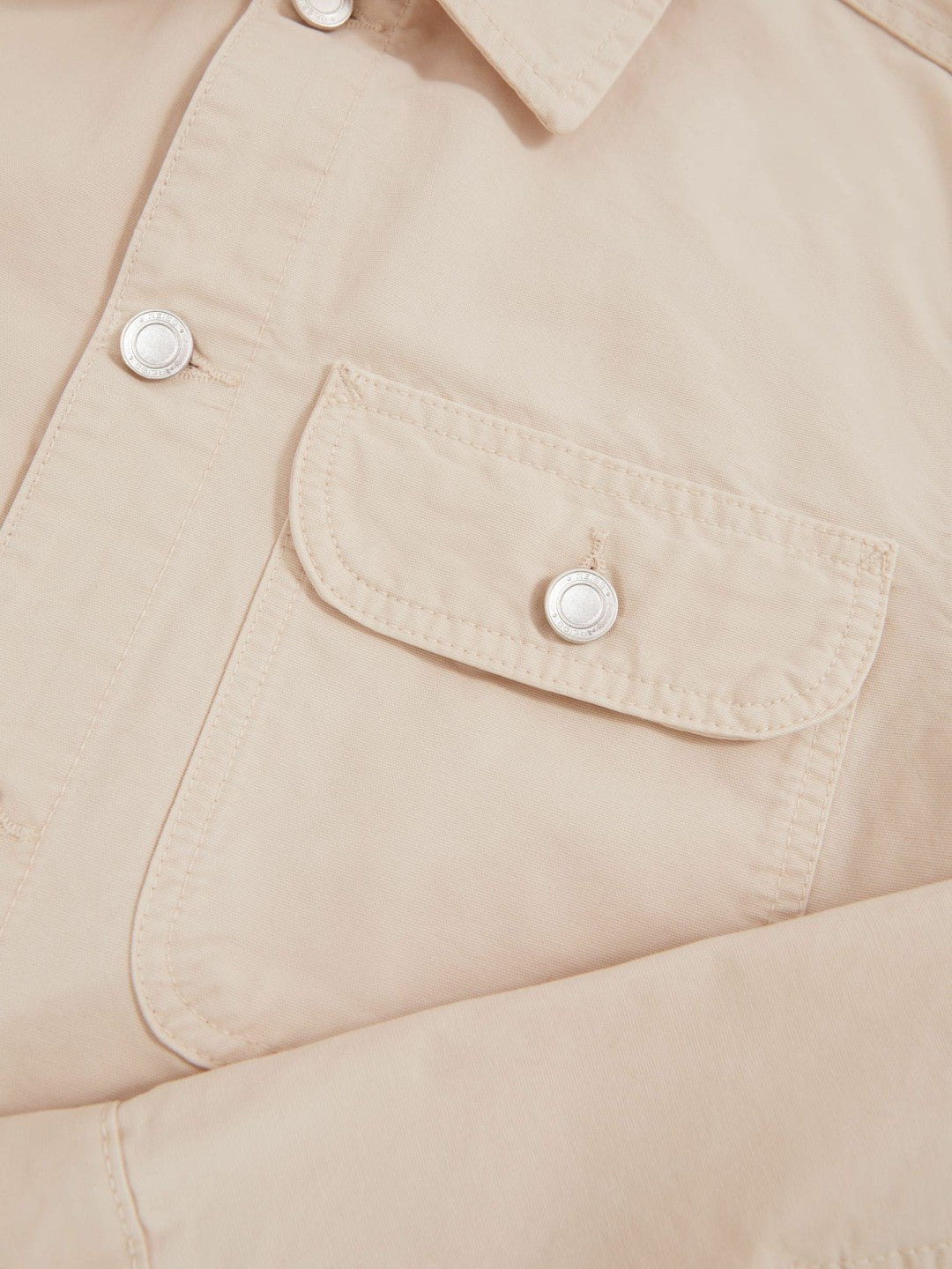 Cotton Worker Jacket Stone | Mens