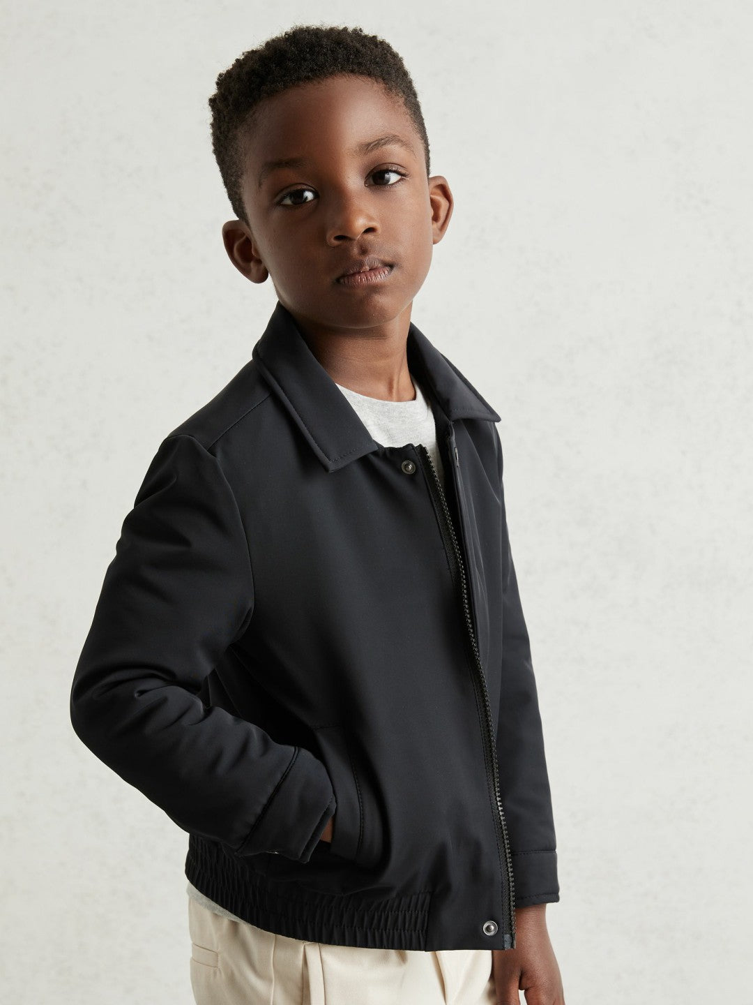 13-14 yrs Zip Through Harrington Jacket Blue | Children
