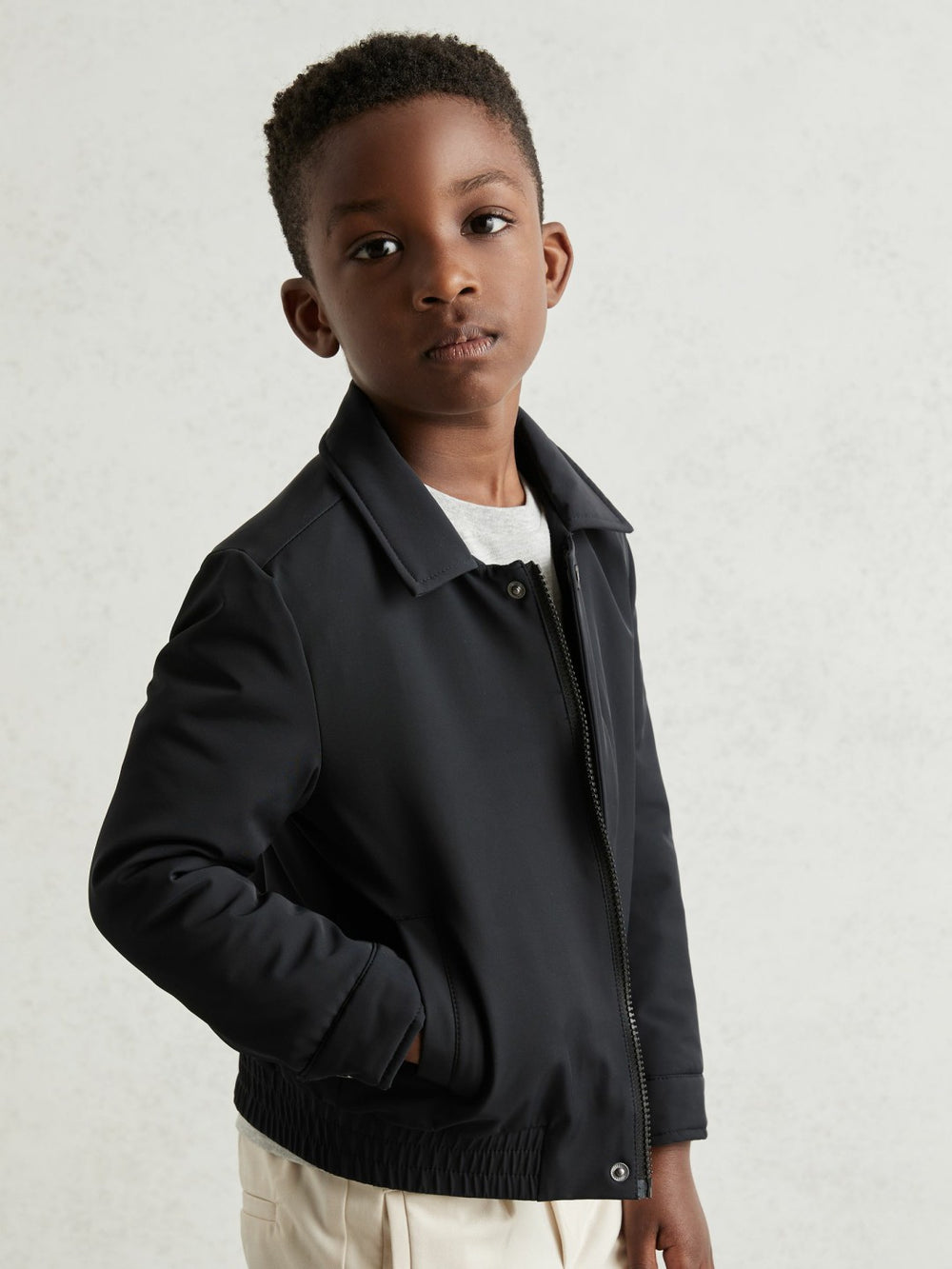 13-14 yrs Zip Through Harrington Jacket Blue | Children