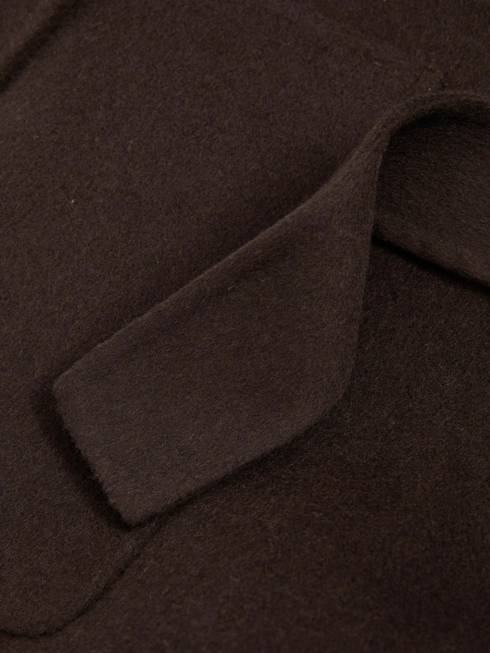 Wool Blend Double Breasted Blindseam Coat Chocolate | Womens