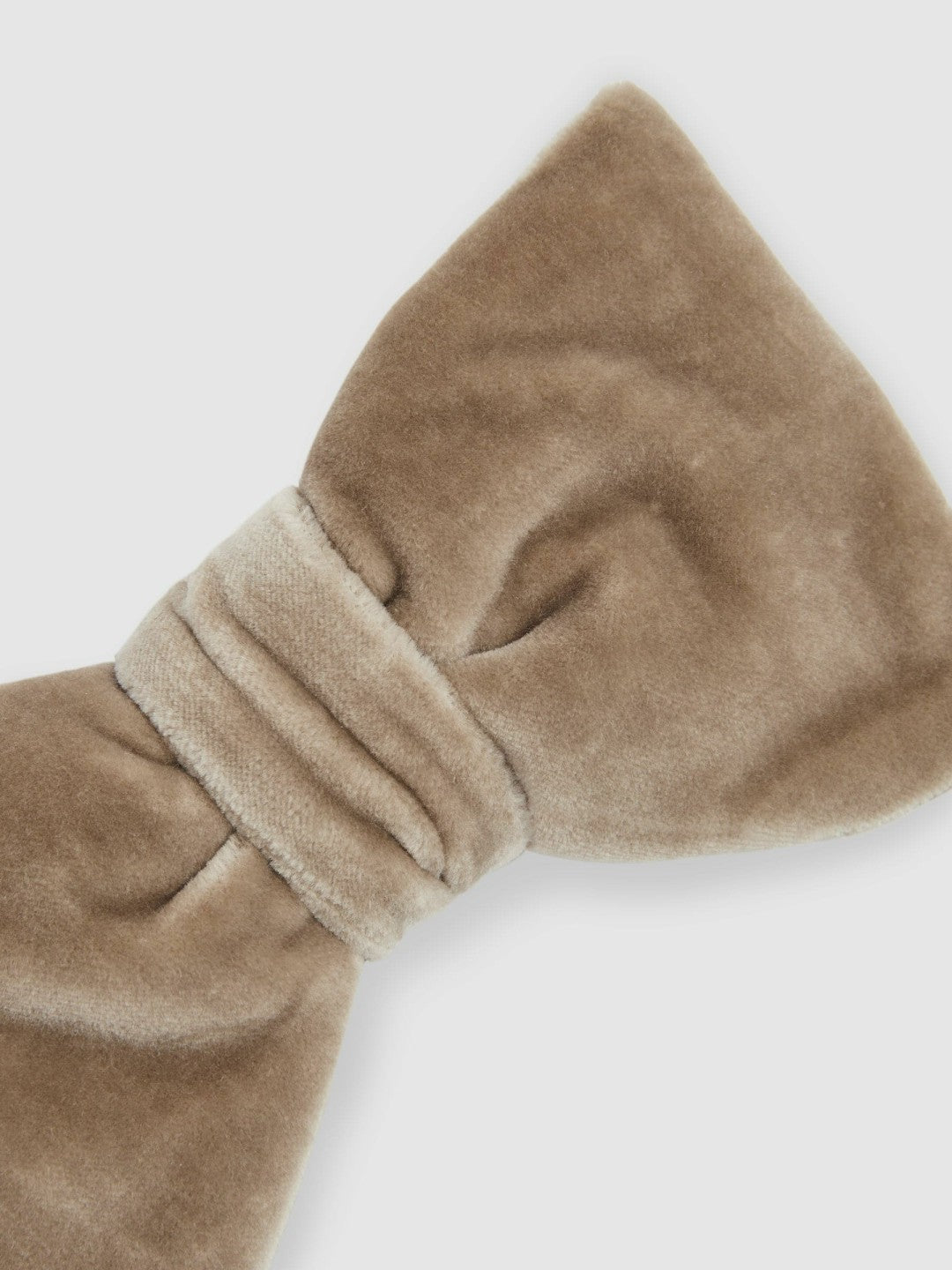 Velvet Bow Tie Taupe Brown | Mens