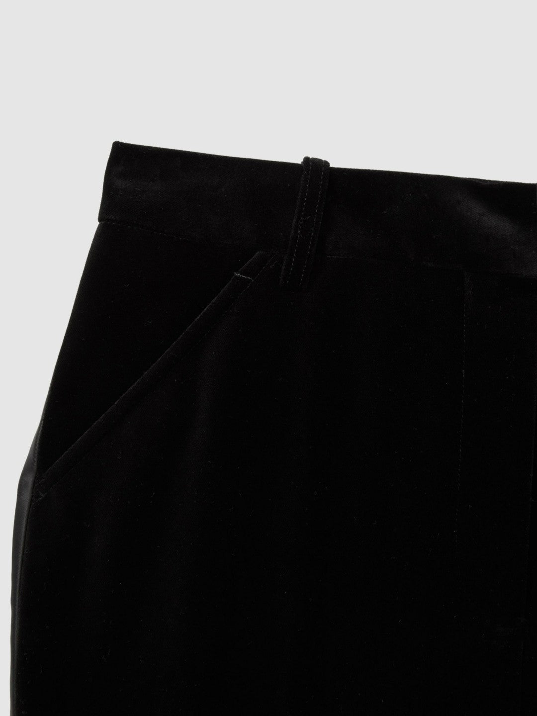 Velvet Flared Suit Trousers Black | Womens