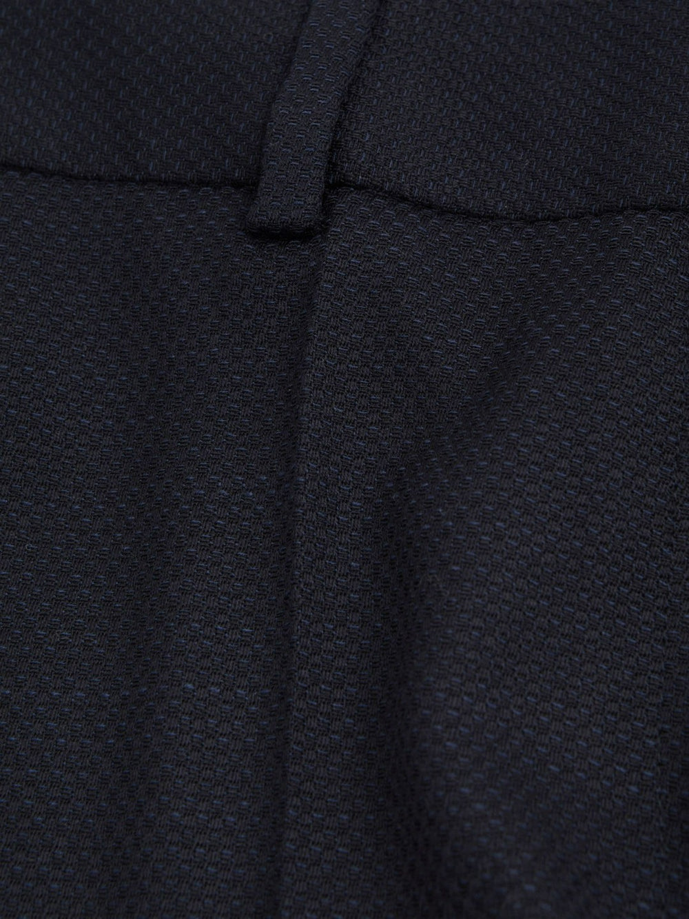 Textured Slim Fit Suit Trousers Navy | Womens