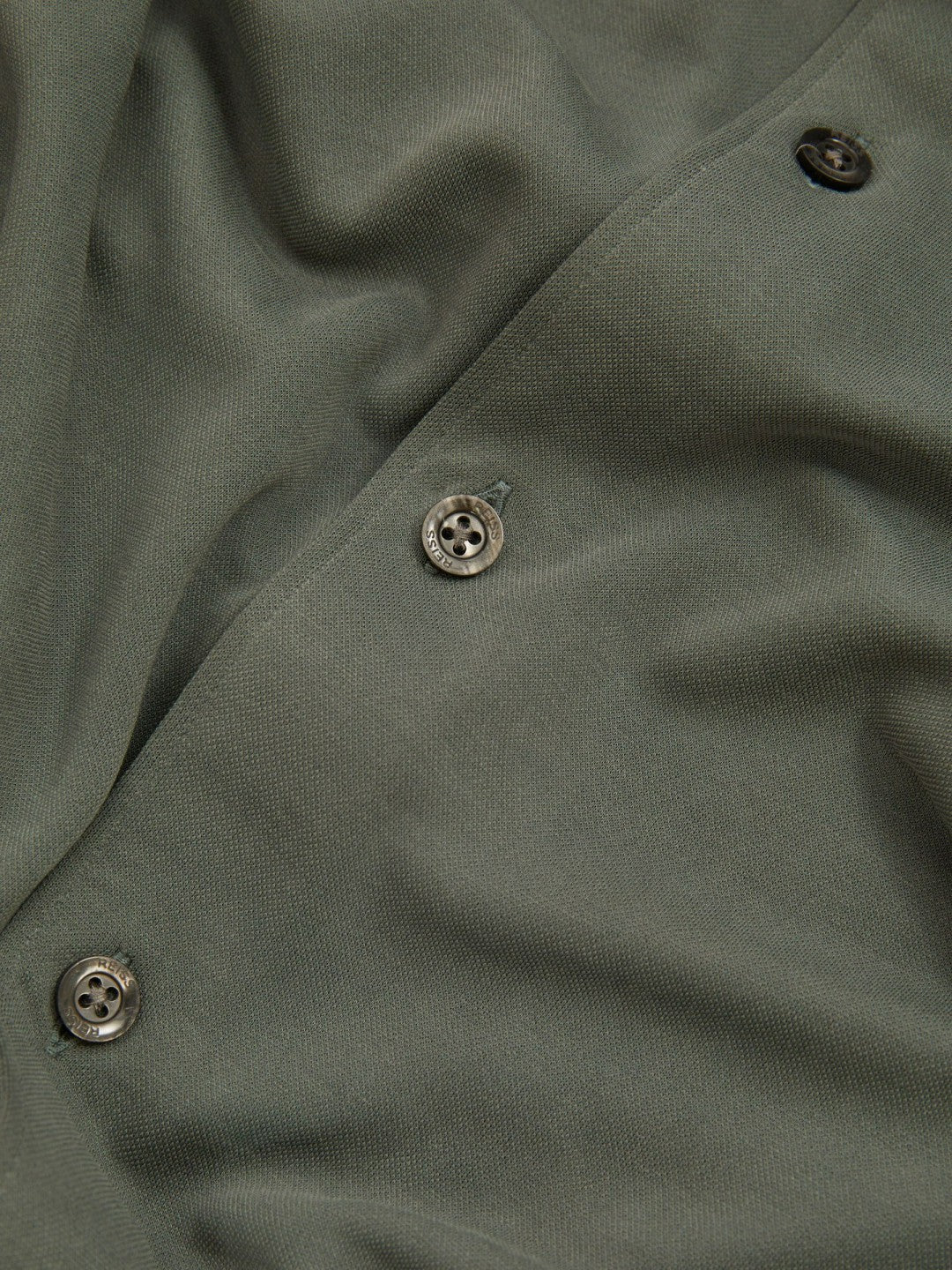 Modal Blend Cutaway Collar Shirt Green Smoke | Mens