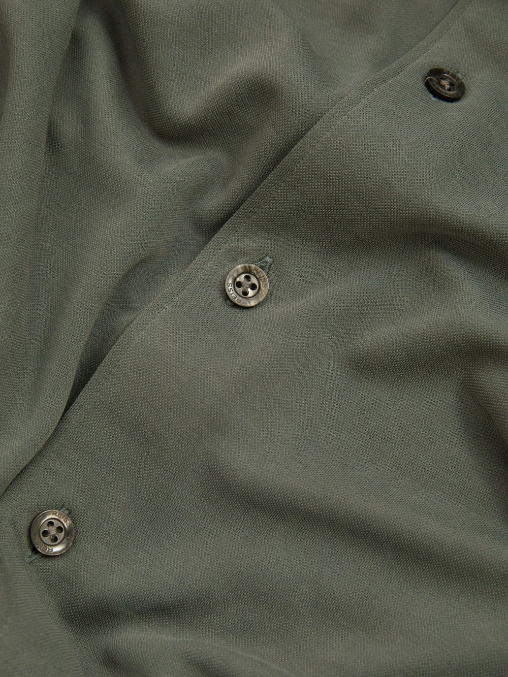 Modal Blend Cutaway Collar Shirt Green Smoke | Mens