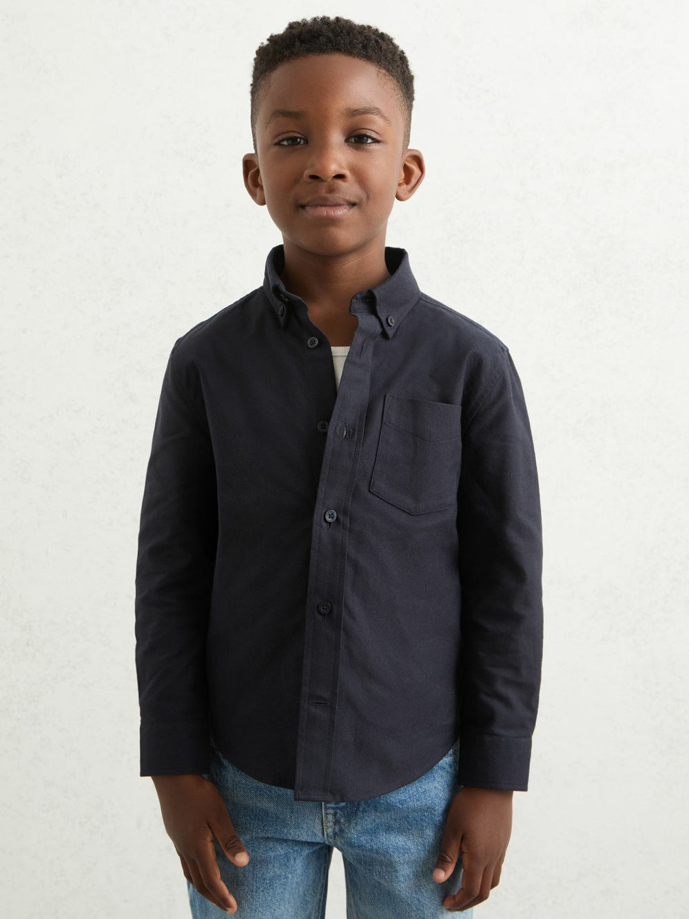9-13 yrs Button Down Oxford Shirt Navy | Children