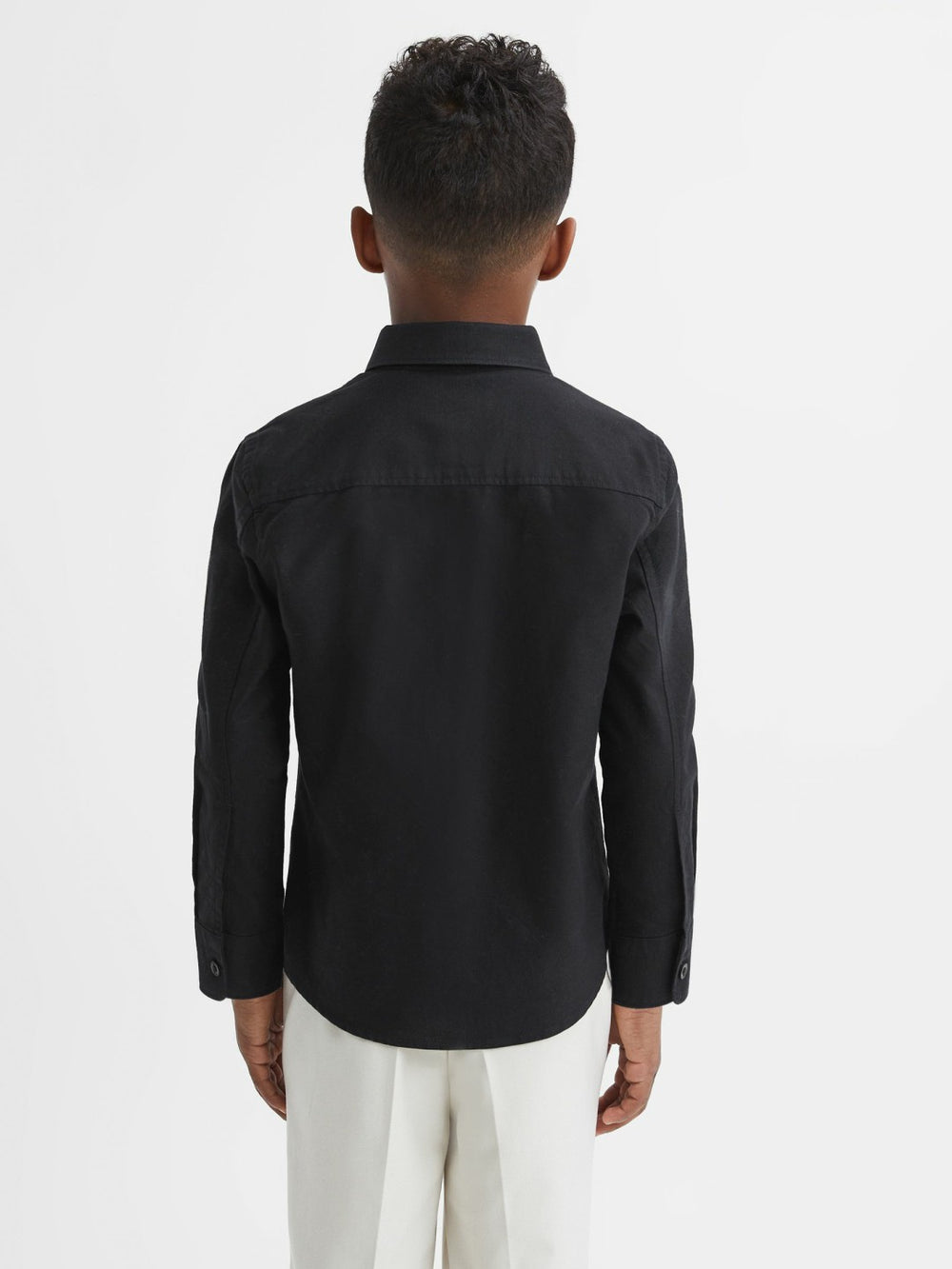3-9 yrs Button Down Oxford Shirt Black | Children