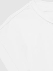 9-13 yrs Cotton-Jersey Cropped T-Shirt White | Children