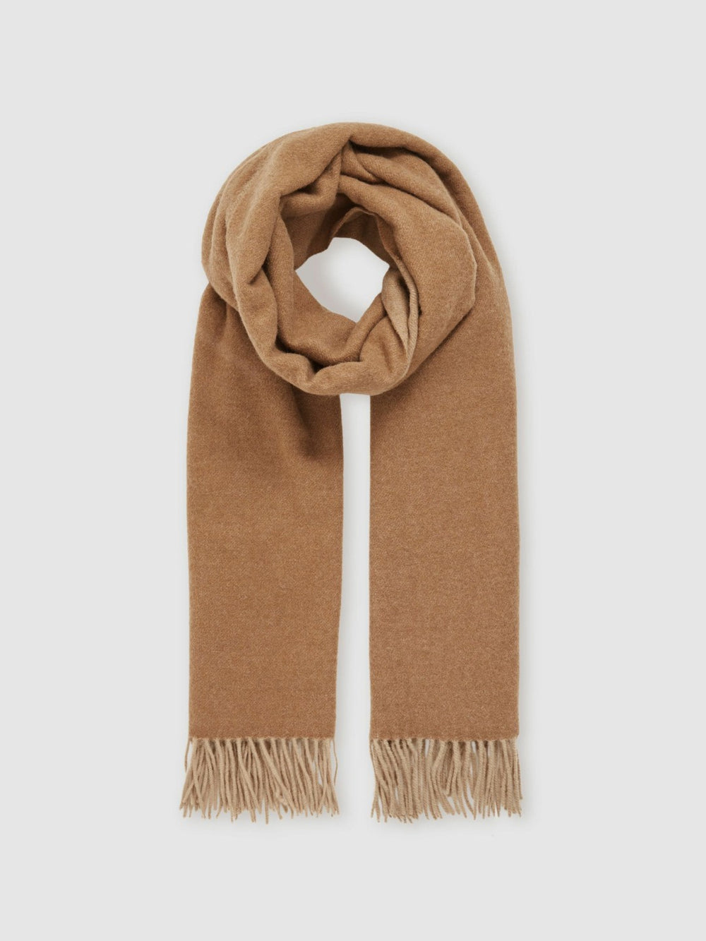 Wool-Cashmere Scarf Biscuit | Womens