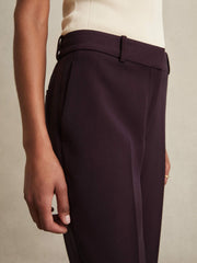 Petite Slim Fit Suit Trousers Berry | Womens