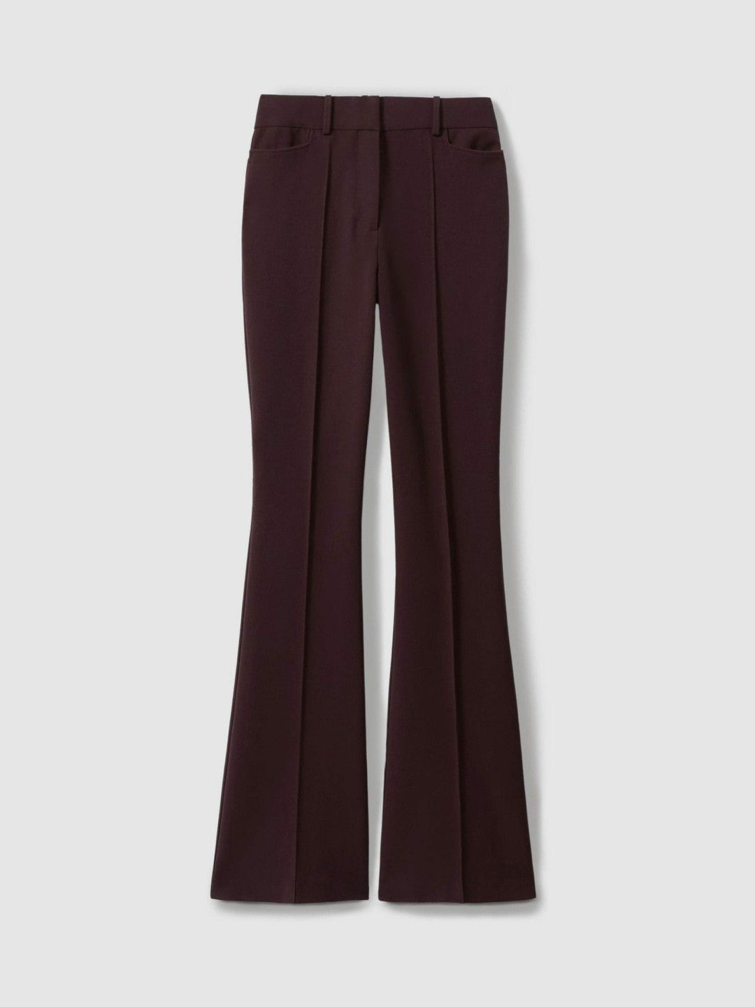 Petite Flared Suit Trousers Berry | Womens