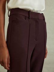Petite Flared Suit Trousers Berry | Womens