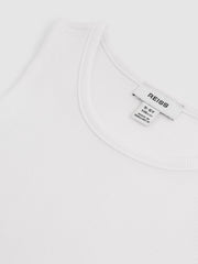 3-9 yrs Cotton Stretch Ribbed Vest 3 Pack White | Children