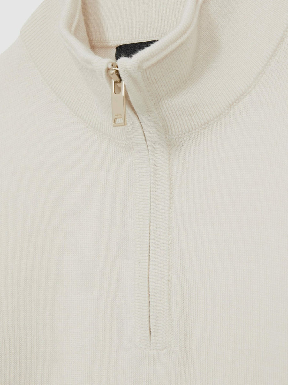 9-13 yrs Merino Wool Half-Zip Funnel Neck Jumper Snow | Children