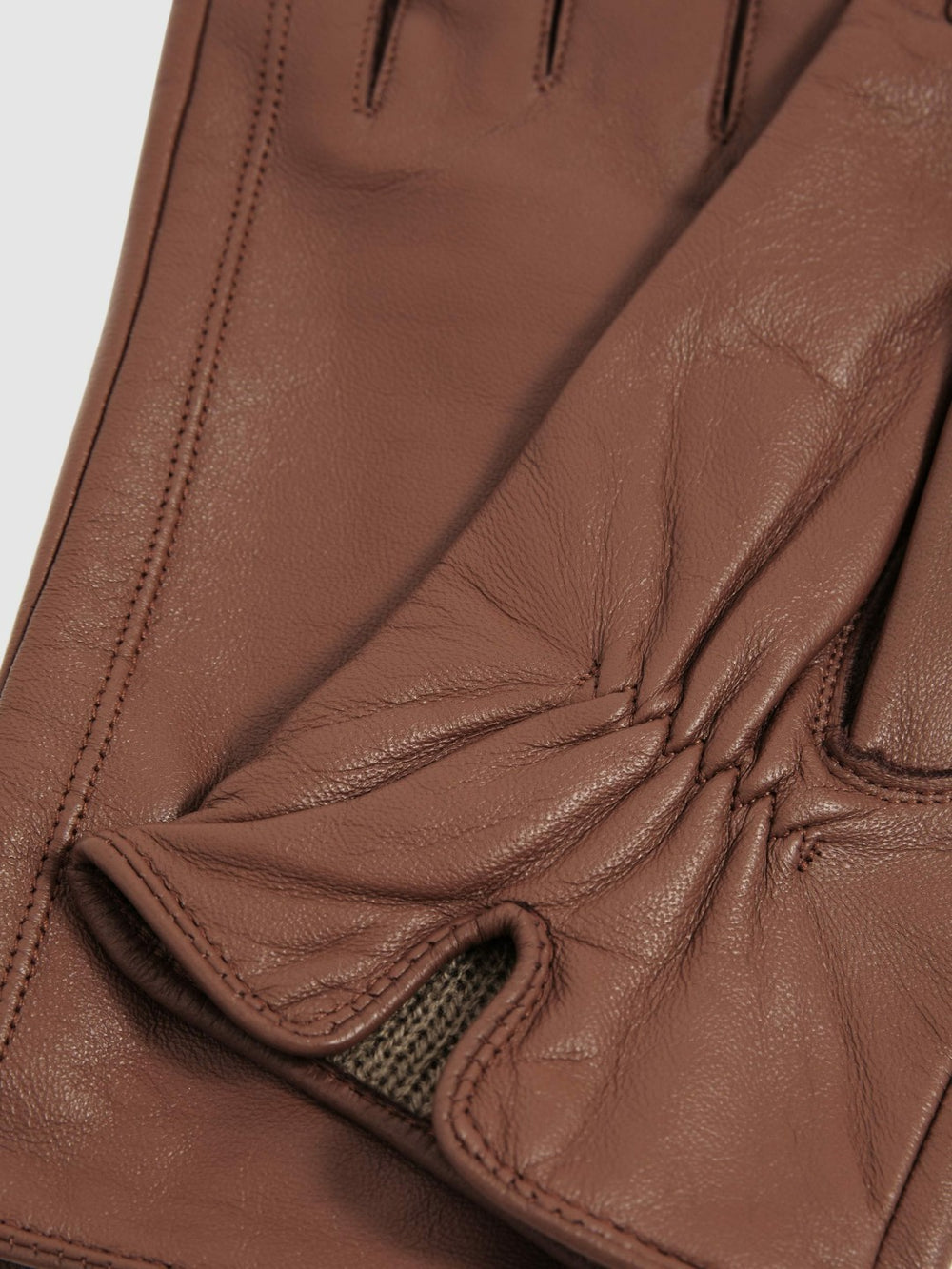 Leather Gloves Tan | Womens