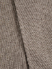 Cotton Blend Ribbed Loafer Socks Neutral | Womens