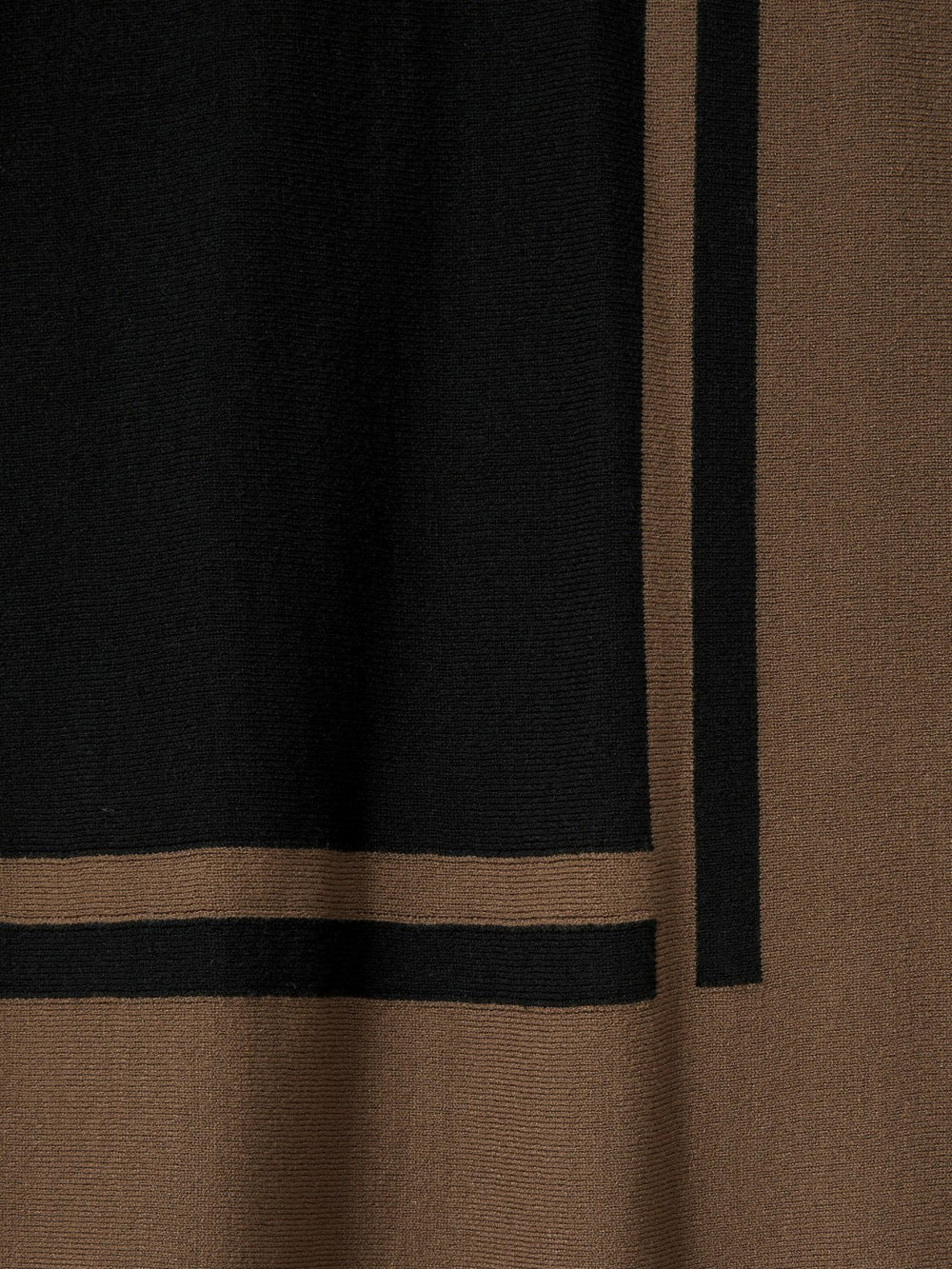 Colourblock Roll Neck Split Hem Jumper Black/Mink | Womens