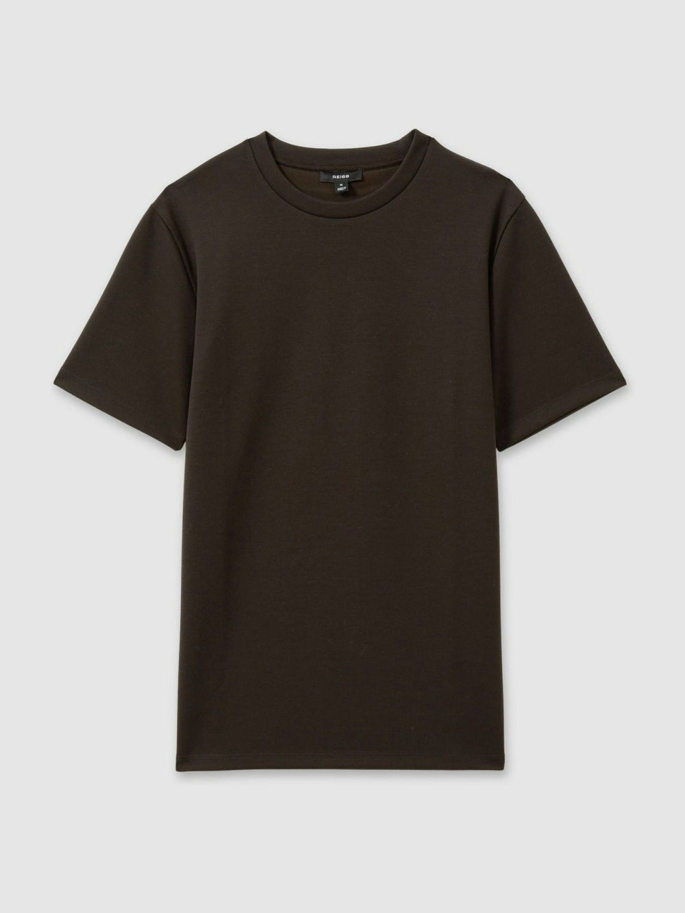Interlock Jersey Crew Neck T-Shirt Chocolate Brown | Mens
