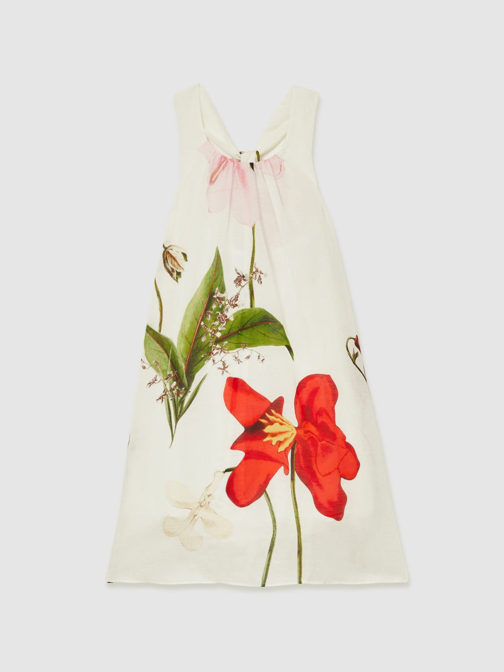 4-9 yrs  | NYBG Floral Maxi Dress With Linen Ivory | Children