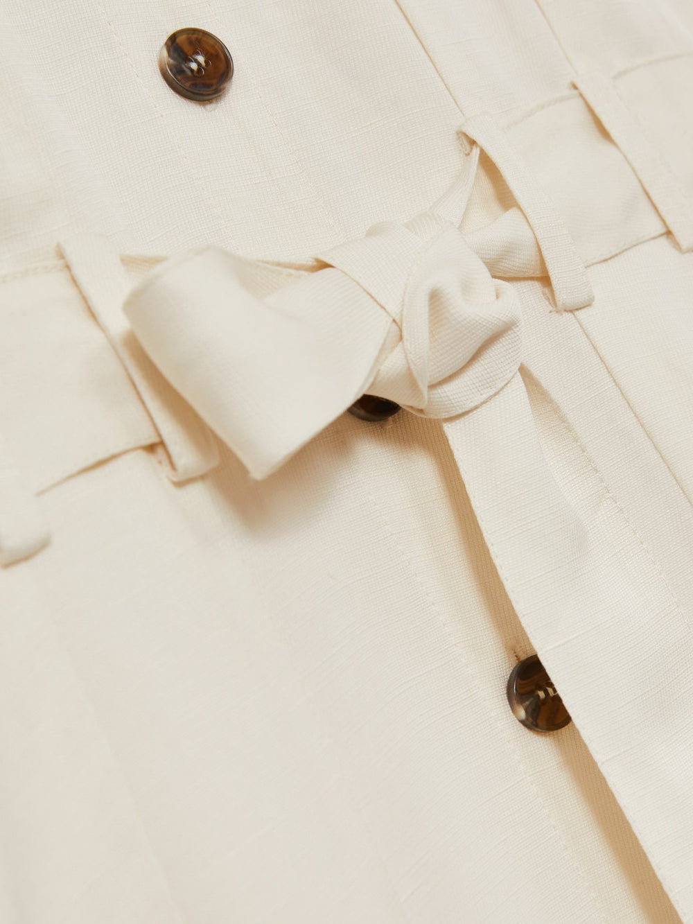 9-13 yrs Tie-Waist Collared Dress Ivory | Children