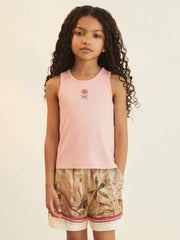 13-14 yrs  | NYBG Satin Floral-Print Shorts Khaki | Children