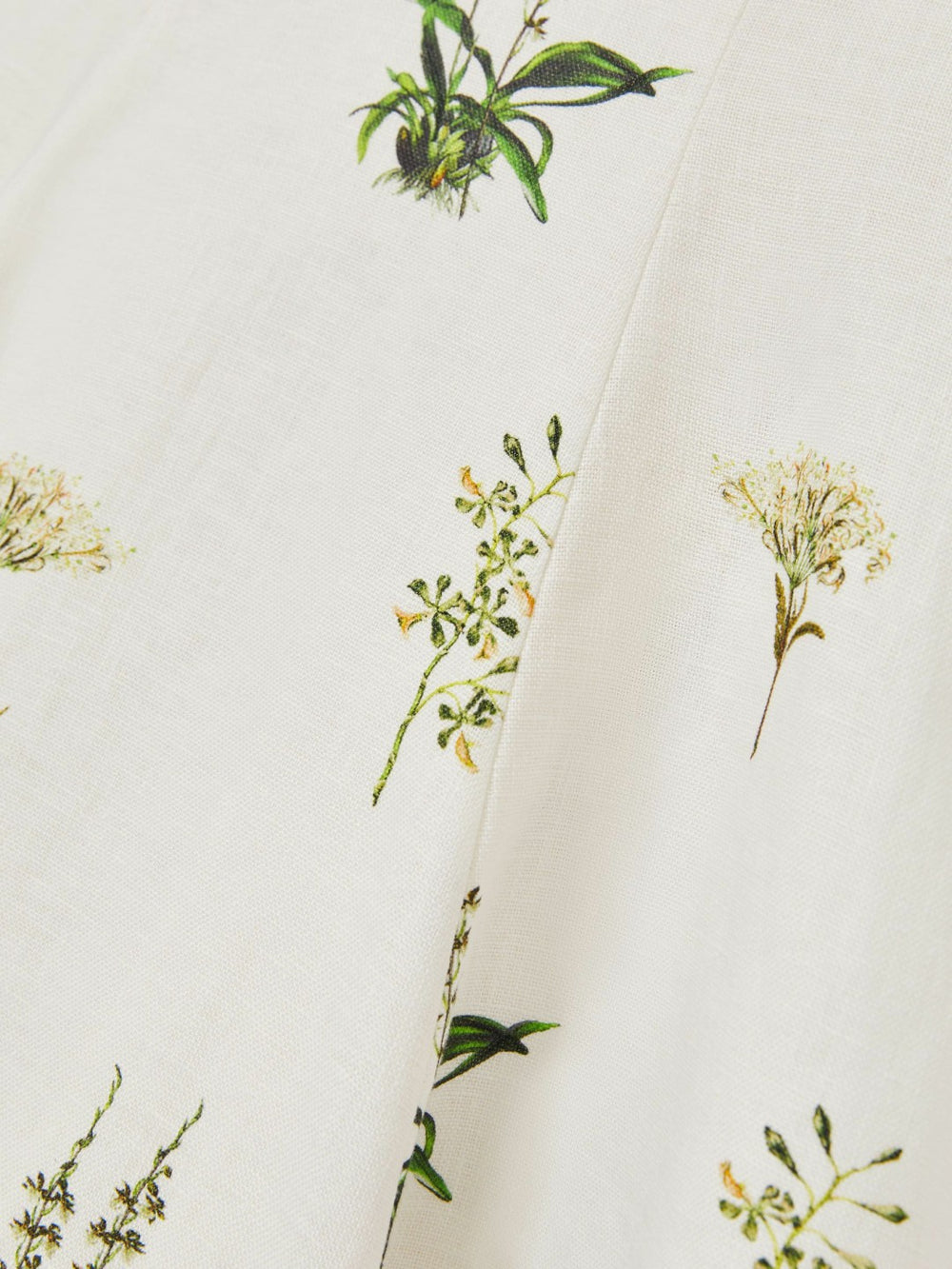 9-13 yrs  | NYBG Linen Floral Flared Dress Ivory | Children