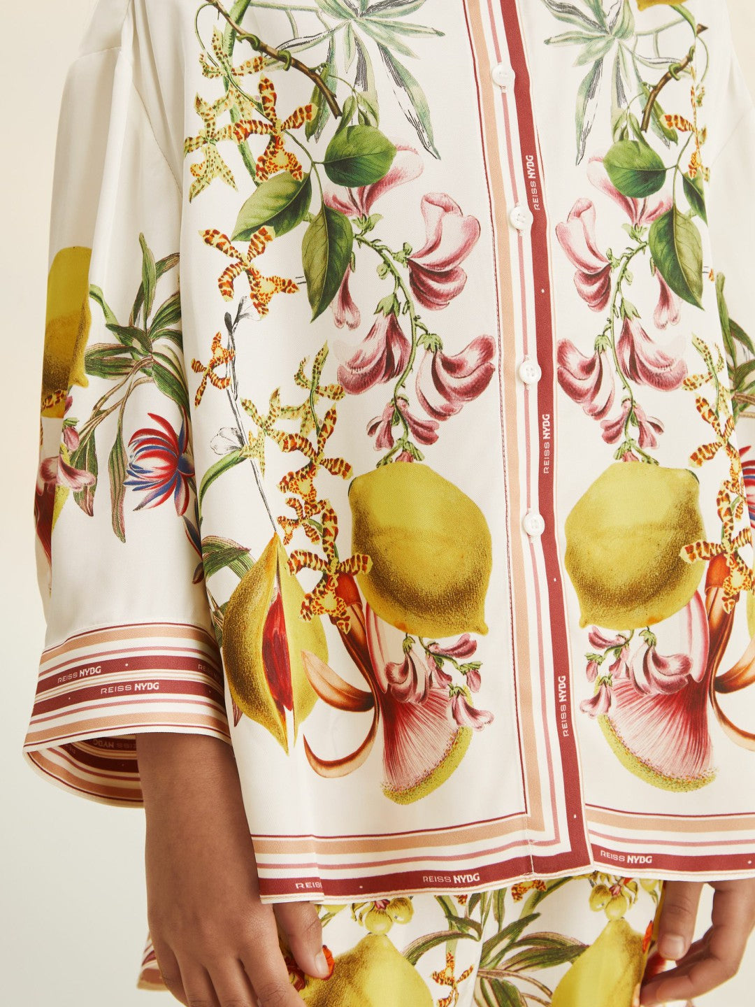 4-9 yrs  | NYBG Satin Floral-Print Shirt Ivory | Children