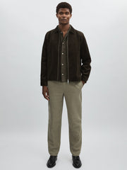 Les Deux Drawstring Trousers Green/Ivory | Mens