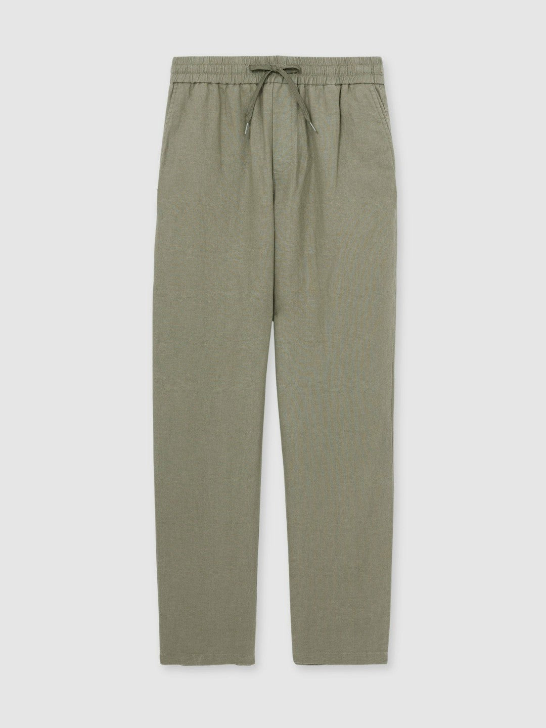 Les Deux Drawstring Trousers Green/Ivory | Mens