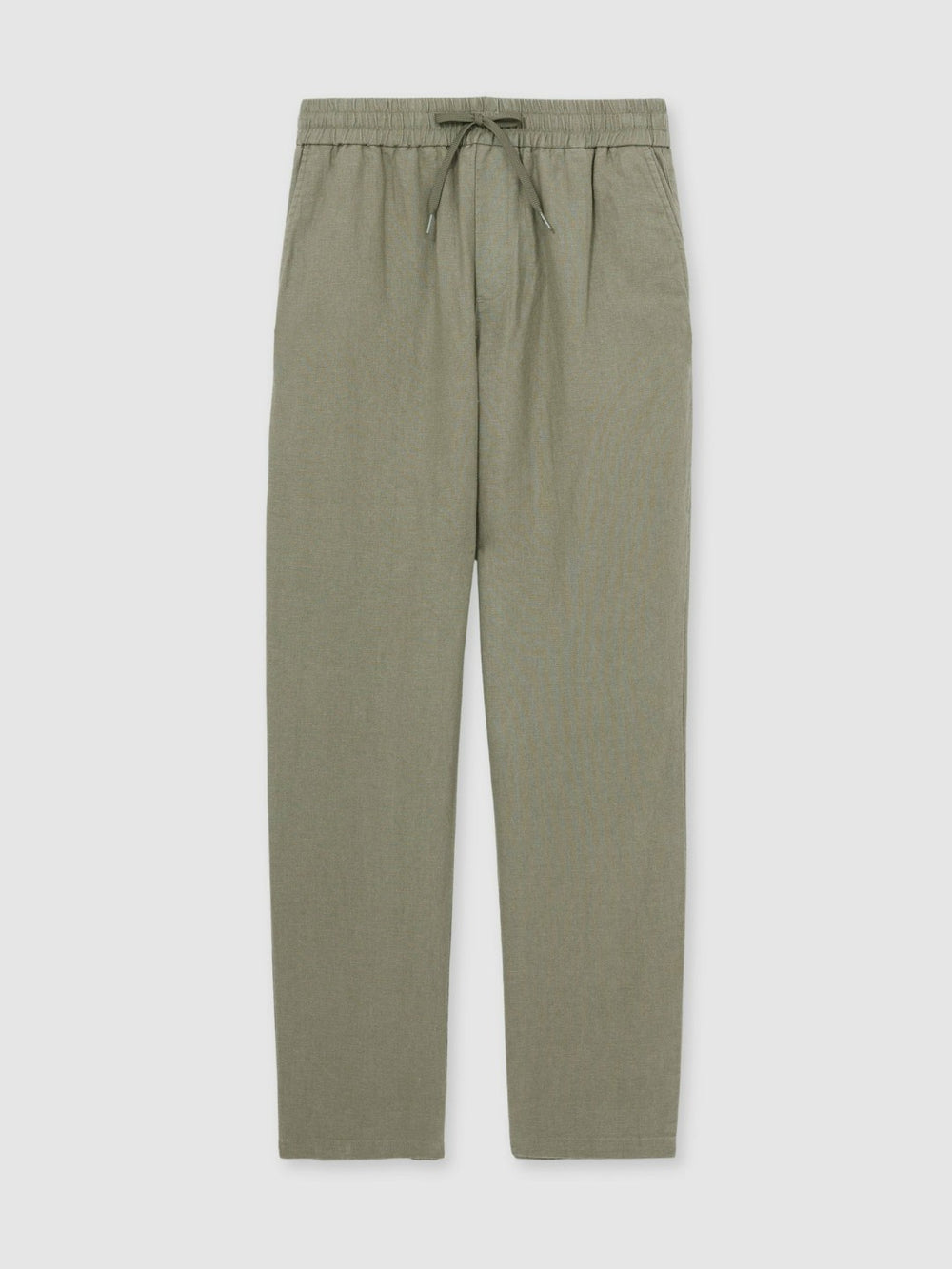 Les Deux Drawstring Trousers Green/Ivory | Mens