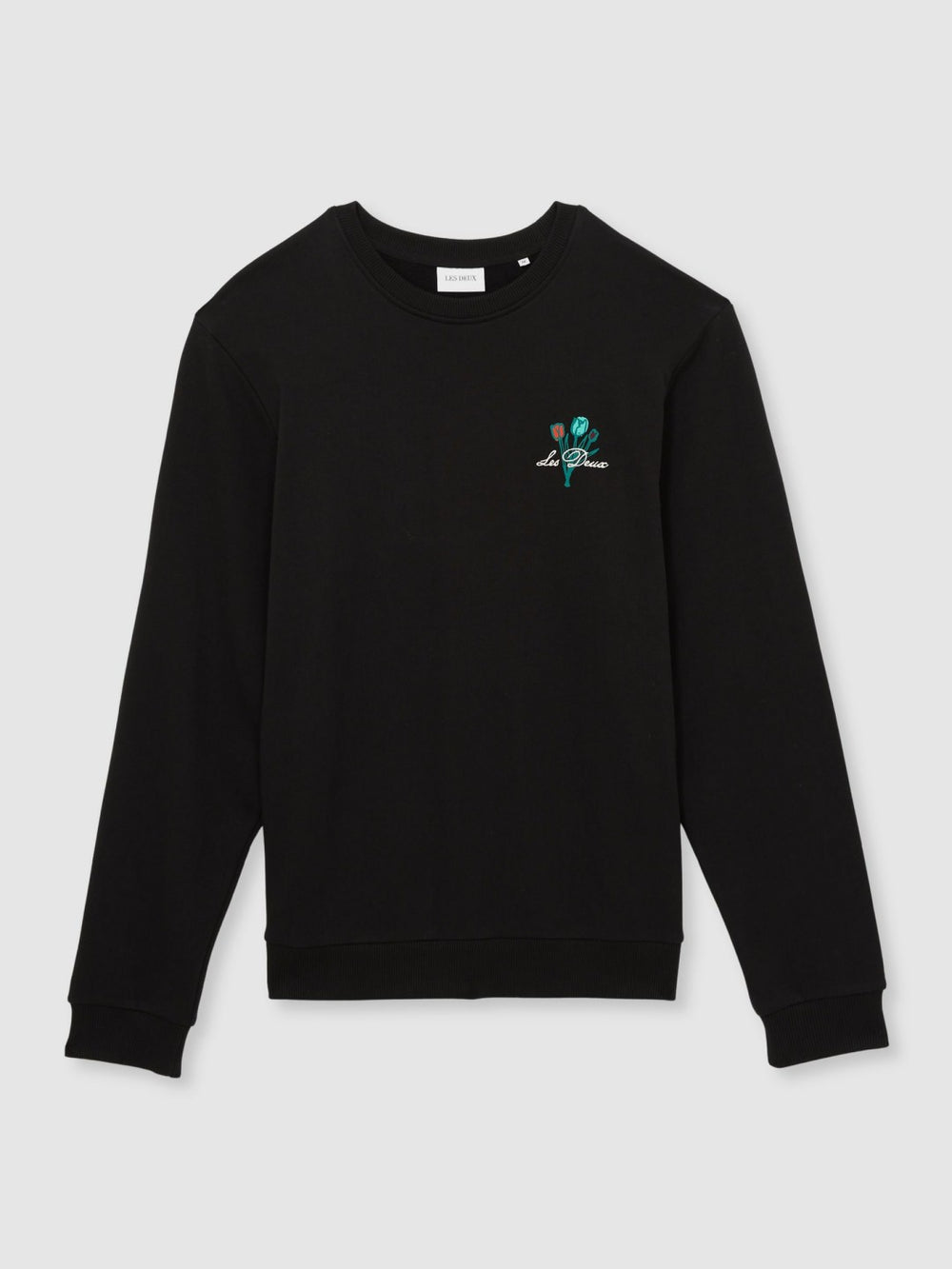 Les Deux Cotton Café Sweatshirt Black Print | Mens