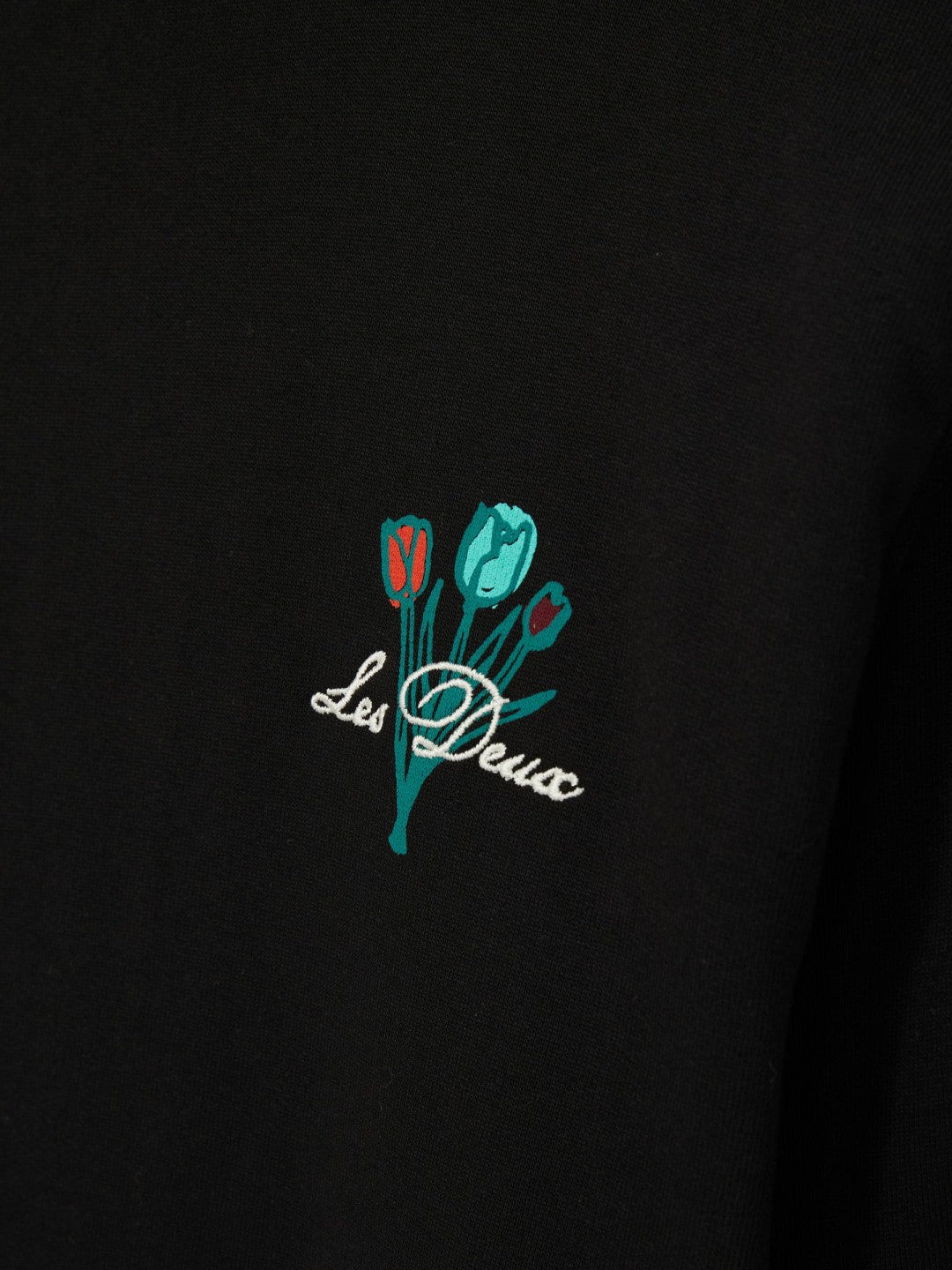 Les Deux Cotton Café Sweatshirt Black Print | Mens