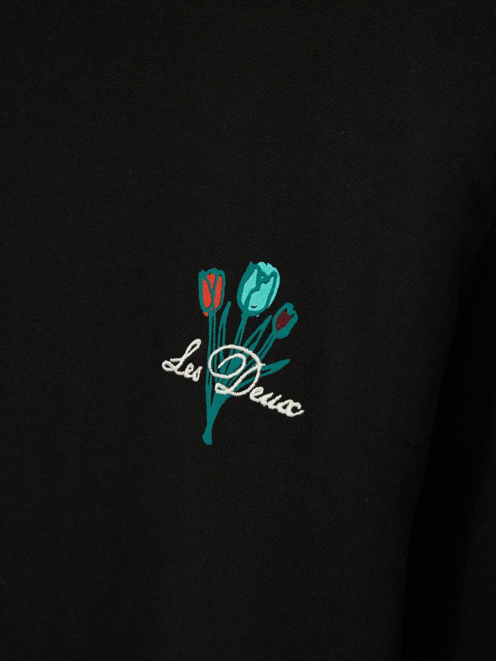 Les Deux Cotton Café Sweatshirt Black Print | Mens